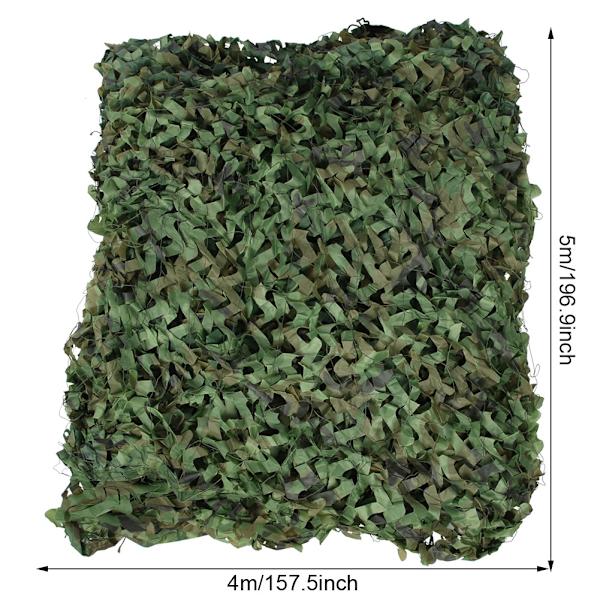 4x5m Utomhuscamping Jungle Camouflage Woodlands Camouflage Net Cover Blinds