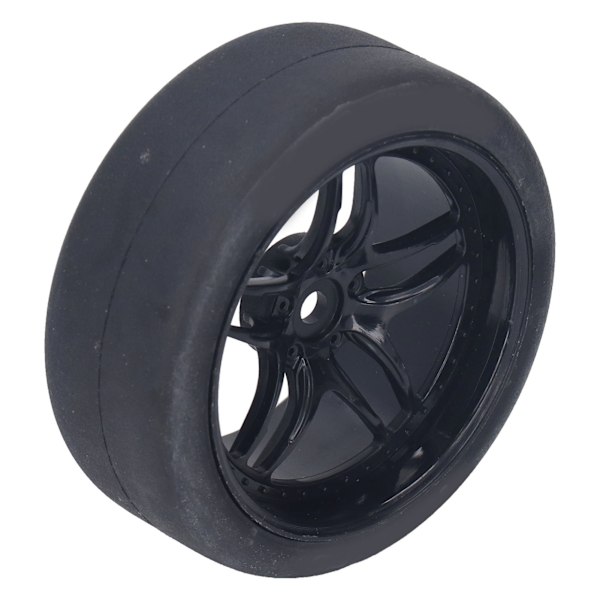 4st RC-däck Stark buffrande Slitstarka Stabil Slitstarka RC-hjuldäck Passar för TAMIYA TT01 TT02 XV01 94122 1/10 RC-bilar Svart