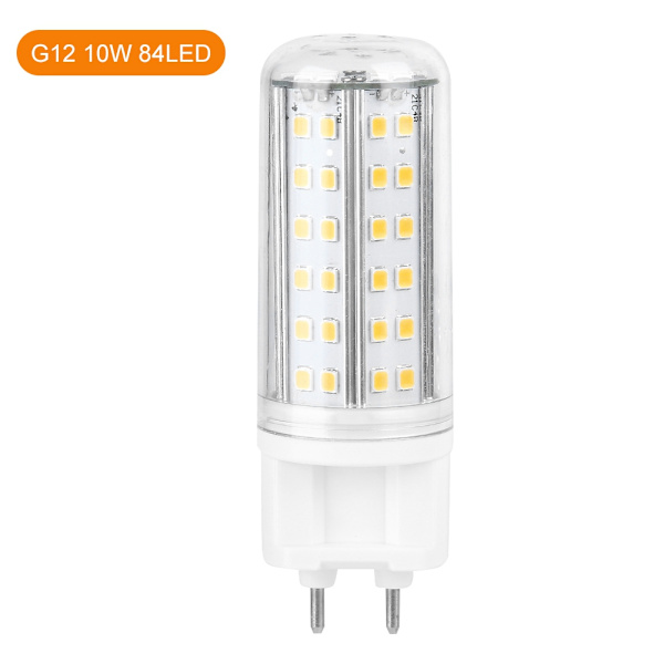 G12 LED majslampa 10W hög ljus lampa hem med 85 LED-pärlor AC85-265V (kall vit)