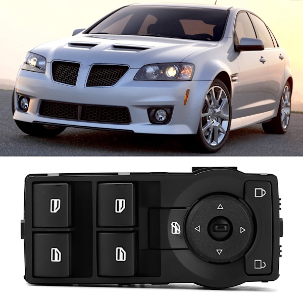 Huvudströmbrytare för elfönsterhissar 92247215 Passar till Pontiac G8 GT GXP 4D Sedan 2008-2009