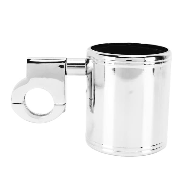 Motorcycle Handlebar Cup Holder Chrome Adjustable Universal for ATV 22-32mm Handlebars