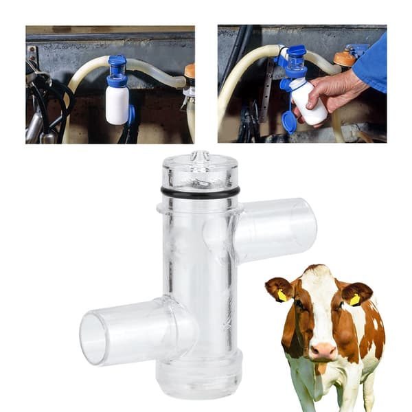 HL MP47A Plastic Container Milk Sampling Bottle Sample Diverter for Milking Machines Farm Accessories
