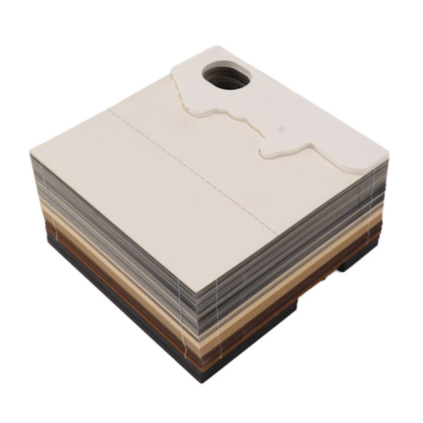3D Memo Pad Paper Castle Design 3D Art Craft Notepad Anteckningsblock Heminredning med ljus