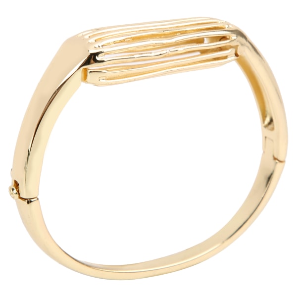Armbånd i rustfritt stål Metallarmbånd Håndleddsdekorasjonstilbehør for Fitbit Flex 2 Gull