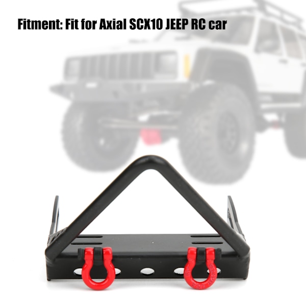 Metallisk Frontstötfångare RC Reservdel Tillbehör Passar för Axial SCX10 JEEP RC Bil
