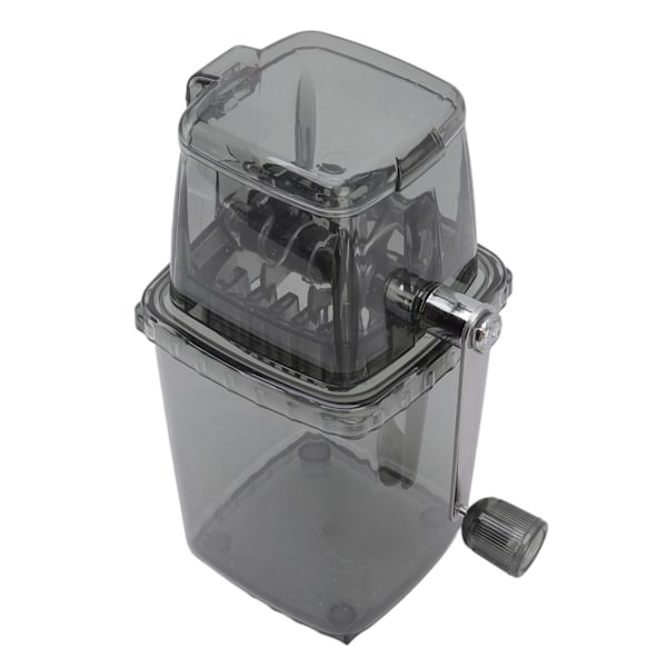 Manuell Ice Crusher Liten bärbar rakapparat Handdriven Snow Cone Machine for Home Grey