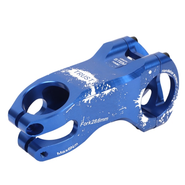 Cykelstam Långt justerbart CNC-styre Lättvikts ihåligt 31,8 mm Cykelstyrestam för mountainbike landsvägscykel Blå