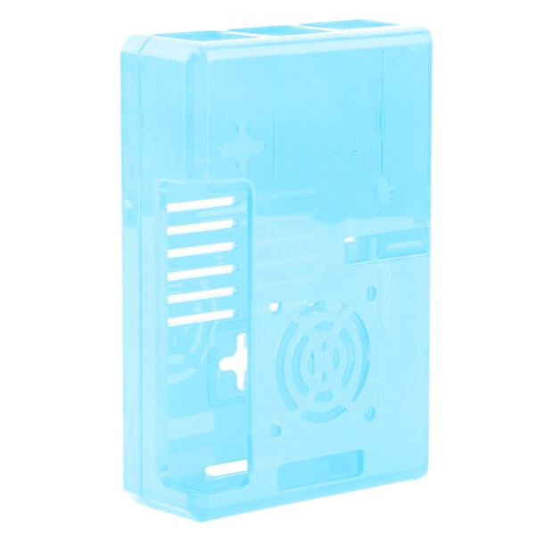 Skallbeskyttelsesboks Frostfrostet deksel ABS for Raspberry Pi 3B 3B+ E-stil med skruer (blå)