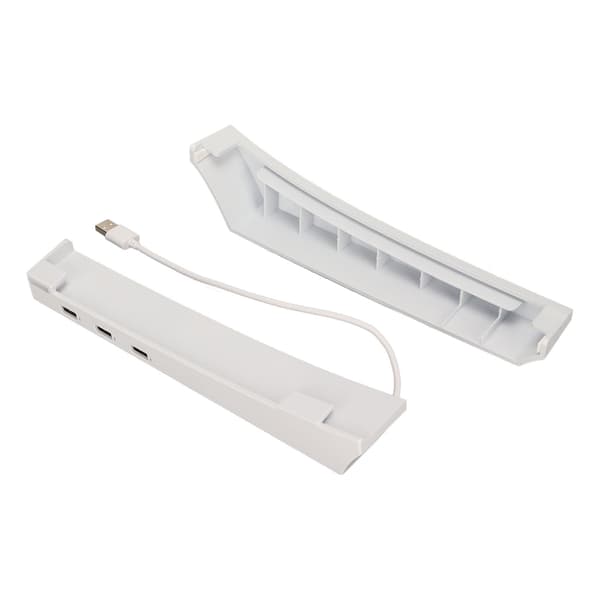 Spilkonsoll Horisontalt Stativ 4 USB-porte Minimalistisk Design Baseholder til PS5 Digital Disc Edition