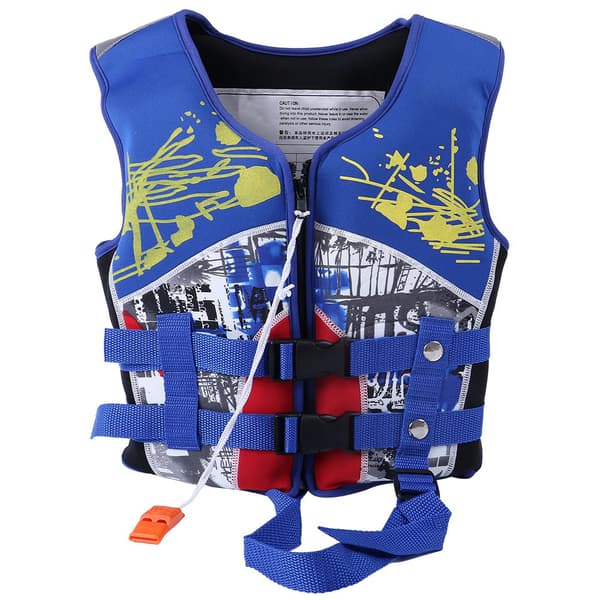 Manner Barn Simvästar Barn Simväst Neopren Simlärare Badkläder (Blå L)