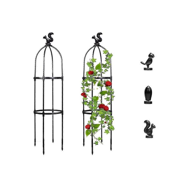 Justerbart espalier til klatreplanter, rustbestandigt materiale, nem installation, elegant design. Perfekt til roser, klematis, vedbend og mere.