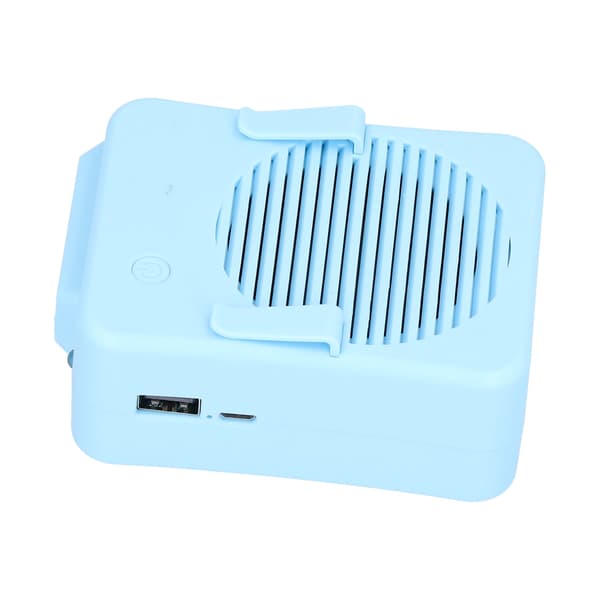 Bærbar Lomme-Ventilator med Klips til Taljen - Mini USB Genopladelig Håndfri Ventilator til Udendørs