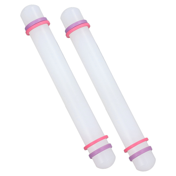 2 stk Plastkjevle Trygg Holdbar Robust Plast Non-stick Overflate Bred Applikasjon Liten Kjevle