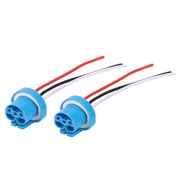 Par 9007 Hunn Socket Hodelykt Tåkelys Universal for 9004 HB1 HB5 Pærer 12V‑24V