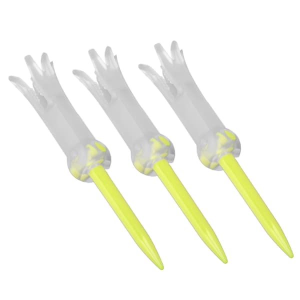 Foldable Training Golf Tee Anti-Flying Swivel Practice Accessories Ball Studs for GolfYellow