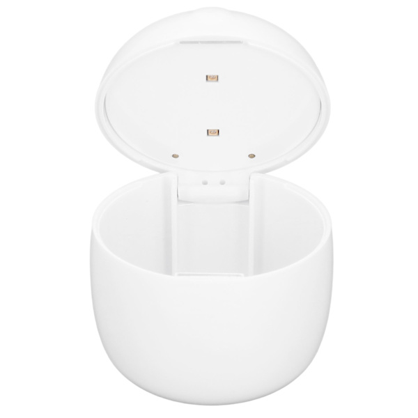 UV-sutt-rengjøringsboks 2 lysbrikker Lang standby USB-oppladbar babysutt-rengjøring hvit