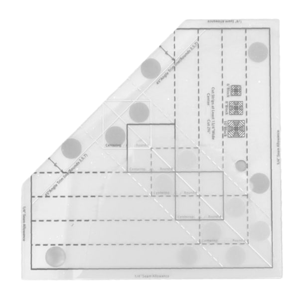 Galler Quilt Linjal Profesjonell Akryl Nøyaktig Skala Hjemmesøm Linjal for DIY Sytilbehør
