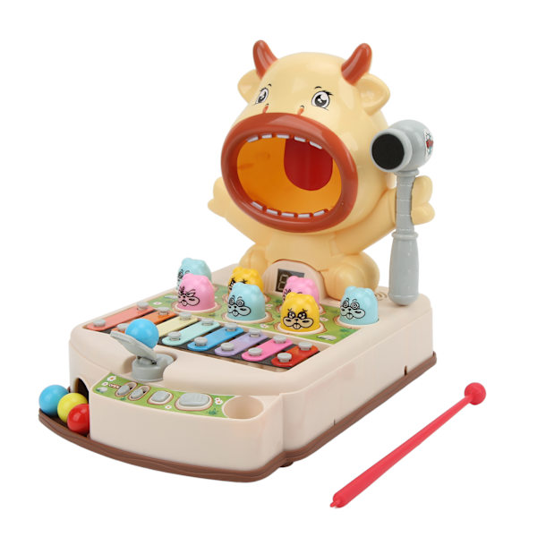 Multifunktionellt Whack Game Interactive Baby Toy Music Whack Mouse Game Early Education Leksak för barn över 3 år gamla