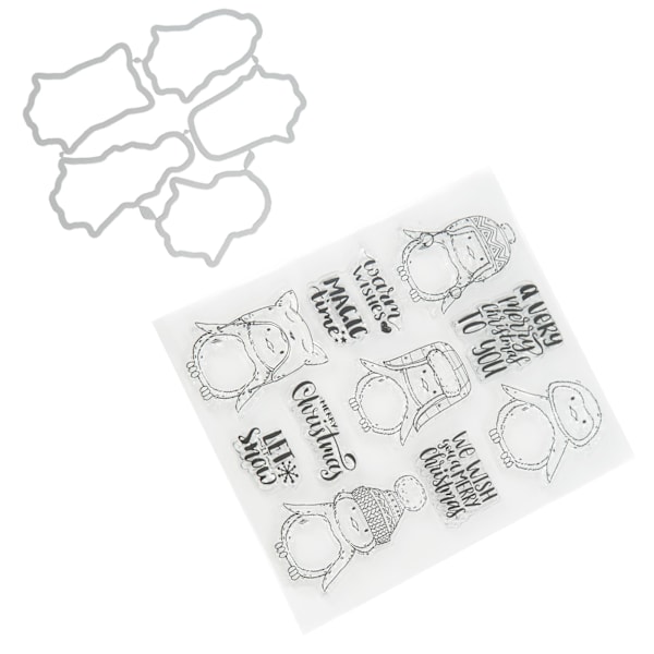 Klare Stempler Sunt Materiale Gjenbrukbart Klart Unikt Mønster Bred Anvendelse Transparent Stempel for Håndverksprosjekter