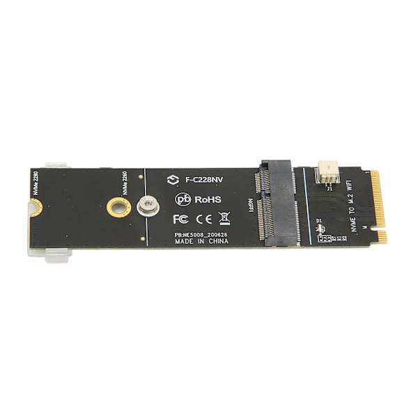 M.2 A+E -liitäntä M.2 M -liitäntäkortti Kestävä Vaka M.2 A+E -liitäntä M.2 M -liitäntä SSD Riser-kort verkkokortille M.2 SSD
