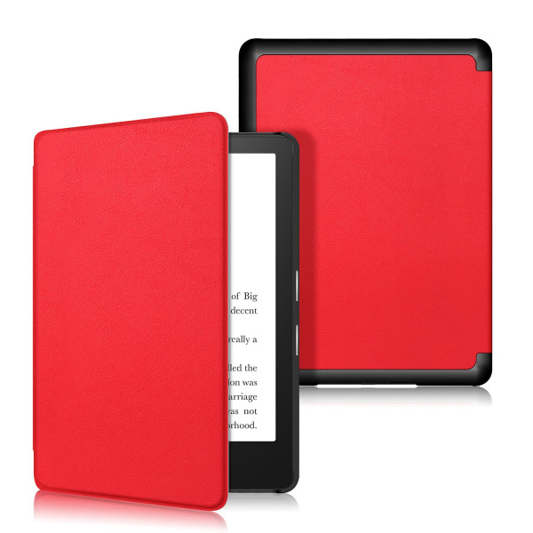 Case för Kindle Paperwhite 11:e generationen 2021 Pu- cover för Kindle Paperwhite 5 6,8 tum red