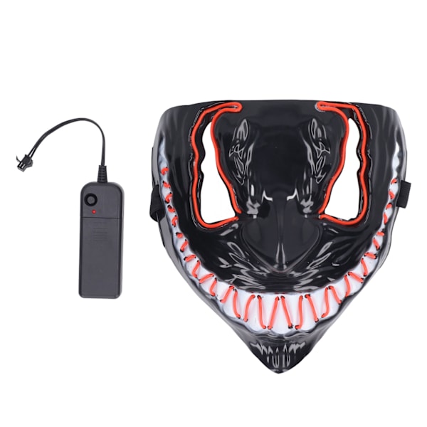 Halloween Light Up Masks 3 ljuseffekter Skrämmande LED Neon Mask Halloween kostym för vuxna Barn Män Kvinnor