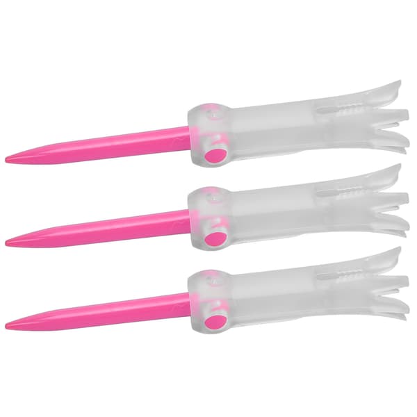 Foldable Training Golf Tee Anti-Flying Swivel Practice Accessories Ball Studs for GolfPink