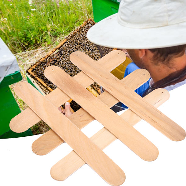 Bee WaX mal Larva Killer Behandlingsverktyg Träremsor Biodling Skadedjursbekämpning för biodlare