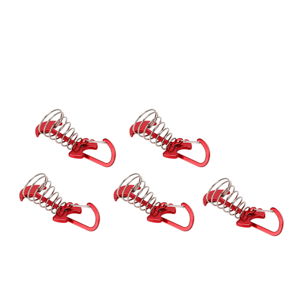 5 ST Fishbone Däck Ankarpinnar Tält Markis Fjäderkrok Justerbar Vindrep Fixering Spänne Däckskrok
