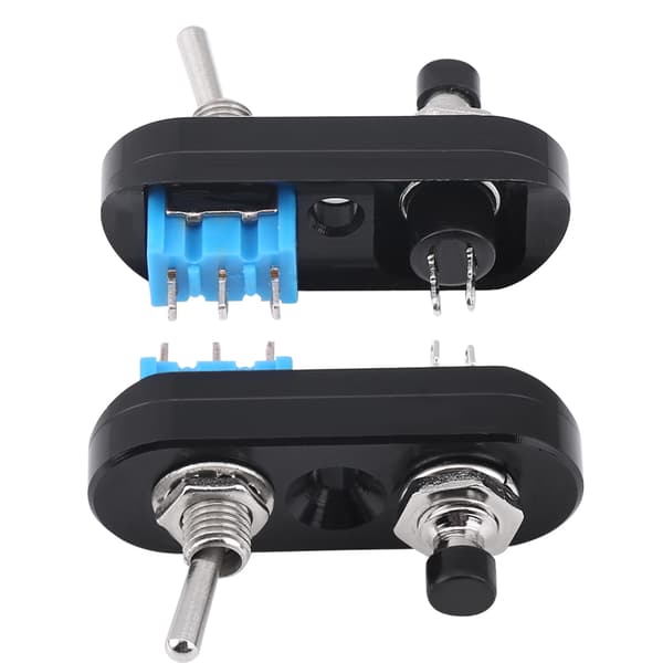 Aluminum Alloy Universal Motorcycle Handlebar Grip Switch Headlight Horn On/Off Black