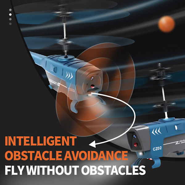 RC-helikopter med antikollision, fjärrstyrd flygplansleksak, RC-propellerplan, present till barn