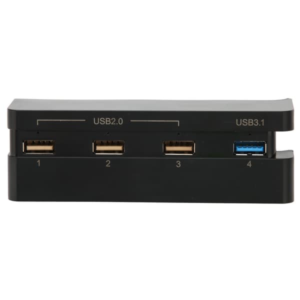 Højhastigheds 4-ports USB 3.1 USB-hub til PS4 Slim Gaming Console