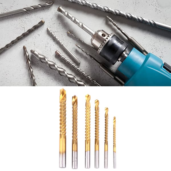 Højhastighedsstål Træ Hulsav Bor Bits Sæt 6 stk. 3-8 mm
