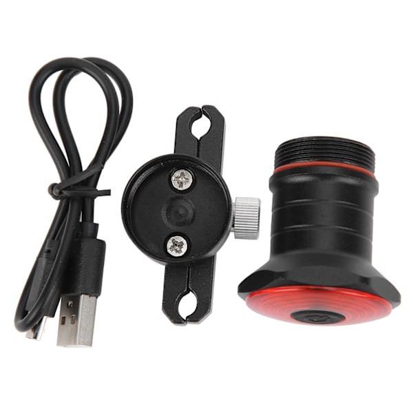Mountainbike baklys Sykkel bak varsellys USB oppladbar bremselys