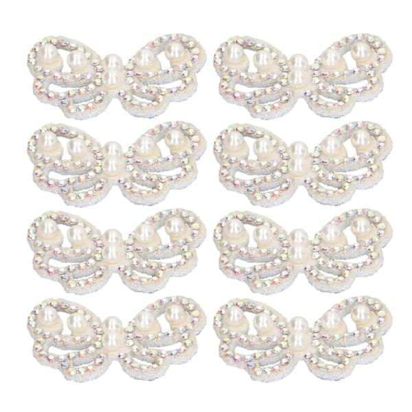 30 stk. Påsyningsemblemer Indsatte Imiterede Perler Rhinestone Let at Bruge Bredt Anvendt Broderi Applikation til Håndværk DIY Projekter