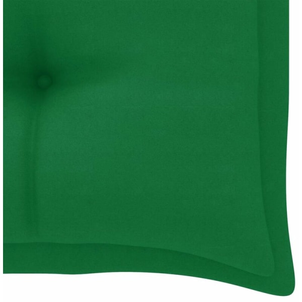 Havebænkpude Grøn 100x50x7 cm Stof