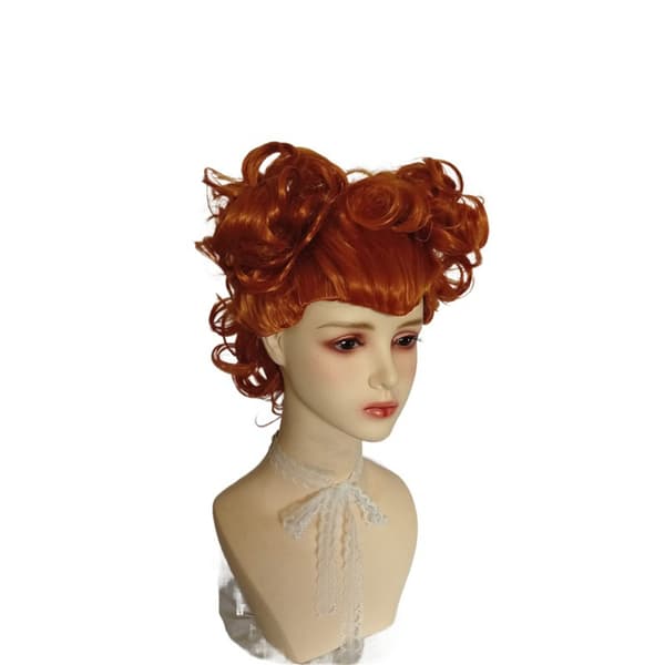 Djupbrun Lockig Peruk Halloween Hocus Pocus Cosplay Kostym