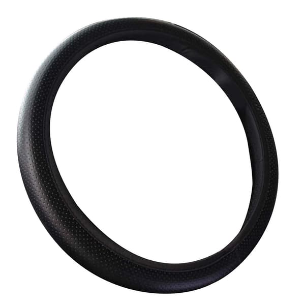 Rattskin 38cm Diameter Universal Pasform Kunstig Læderbeskyttelse til Modifikation Sort