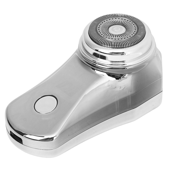 Elektrisk skäggtrimmer Starlight Silver Mini Intelligent Digital Display Typ C Port Elektrisk skäggklippare för man Hushållsresor