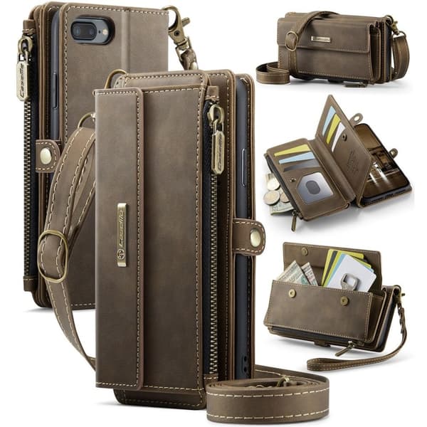 CASEME Kompatibel med iPhone 6 Plus / 7 Plus / 8 Plus Cover - Brown