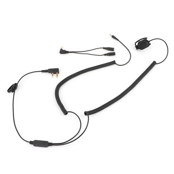 Walkie Talkie -liitäntäjohto kypärään Bluetooth K-johto ajoneuvon lisävaruste 1 sisään 2 ulos