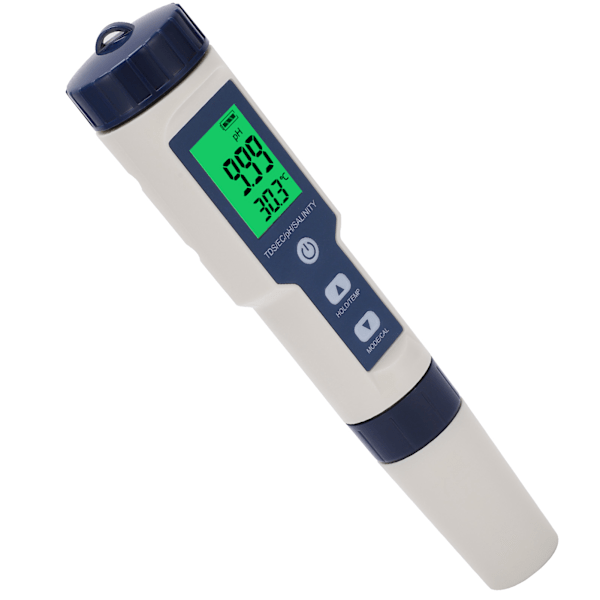 EZ‑9909SP 5 i 1 Vandkvalitetstestpen Analysator PH TDS EC SALT TEMP-måler til Akvarium