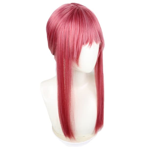 Makima Punainen Pitkä Punottu Peruukki 70CM Cosplay-asu Moottorisaha