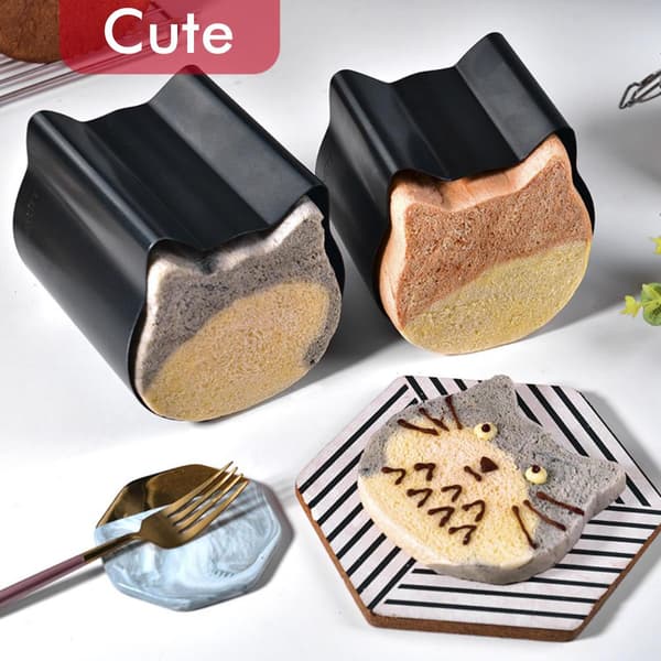 Aluminiseret Brødform Katteform Non-Stick Brødform Kageform Toast Brød Bageform