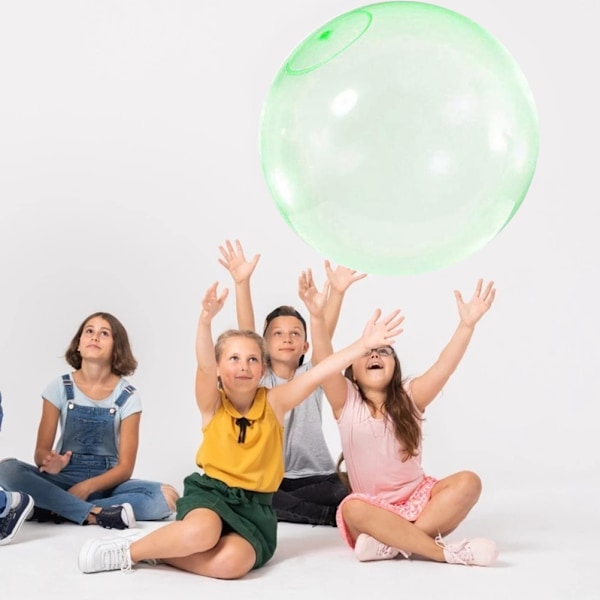 Bubble Ball Uppblåsbar Leksak TPR Transparent Party Uppblåsbar Vattenboll Bubble Ball Utanför Gummi Spelleksak Present för barn
