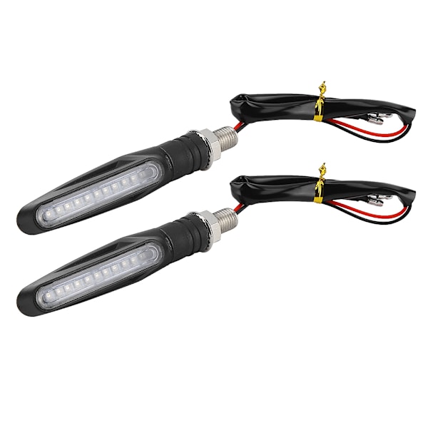 1 par 12LED Universal Motorcykel Flödande Vatten Blinkers Indikator