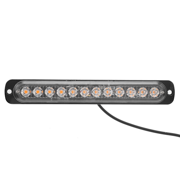 Blitslampe Nødblinklys Advarselslys 6500K 12V 12LED Gult Lyssignal for Lastebil Bil