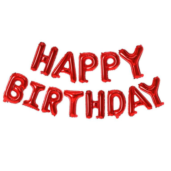 16 tommer brevsæt tillykke med fødselsdagen aluminiumsfilmballon