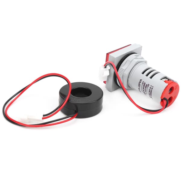 AD16‑22FVA 2-i-1 Voltmeter Amperemeter Spänning Strömmätare Testare Mätindikator Röd