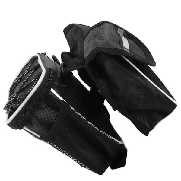 Vandafvisende Cykel Forreste Top Tube Taske Cykelram Opbevaringstaske (Sort)